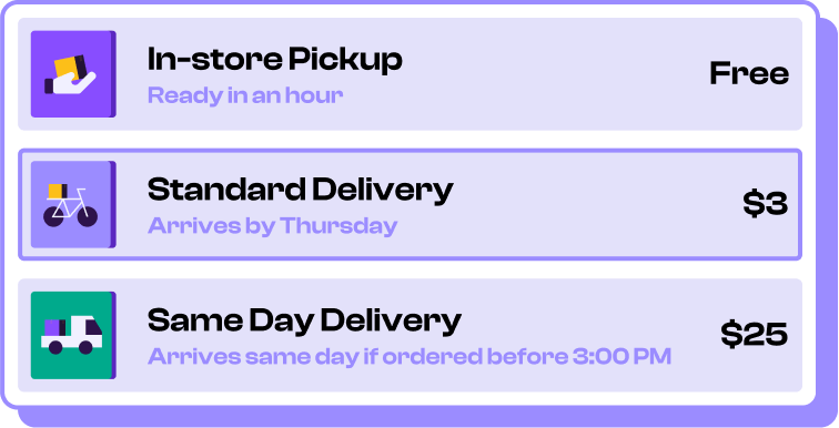 PDQ Shipping Speeds