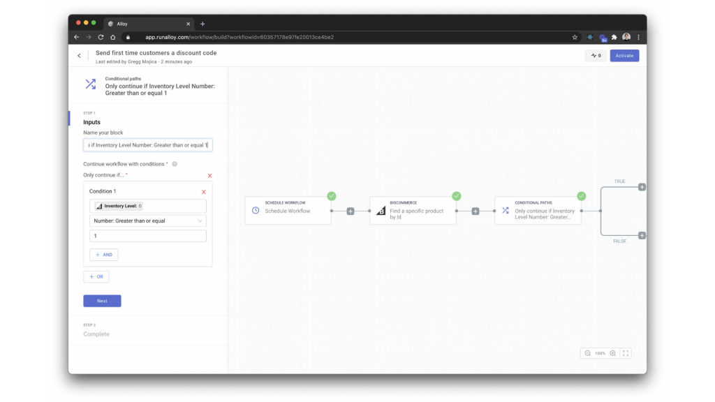 Alloy Automation BigCommerce